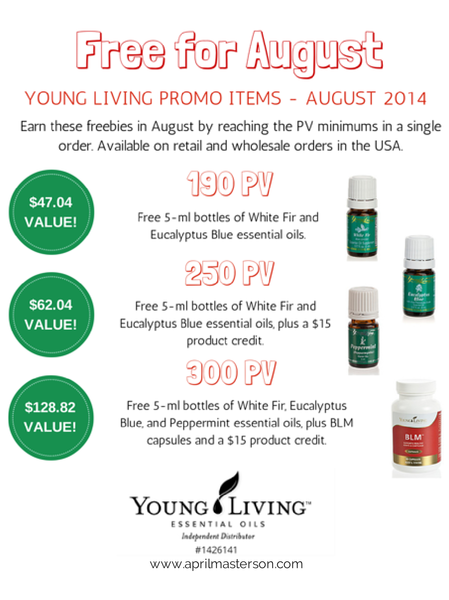 August 2014 Young Living Monthly Promotion