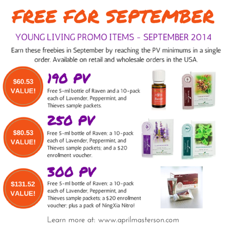 September 2014 Young Living Monthly Promotion