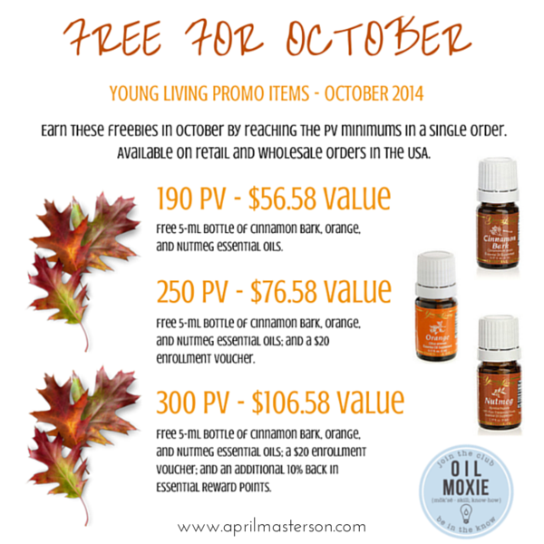 October 2014 Young Living Promotion