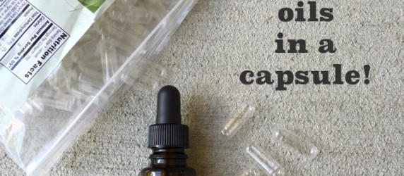 How to use essential oils in a capsule