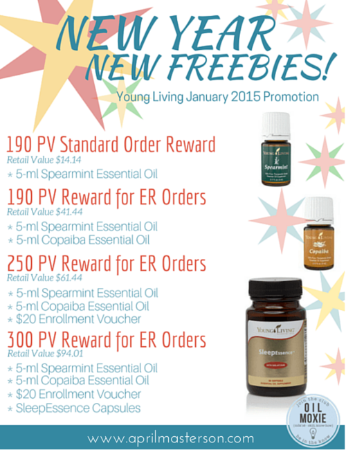 January 2105 Young Living Promotions