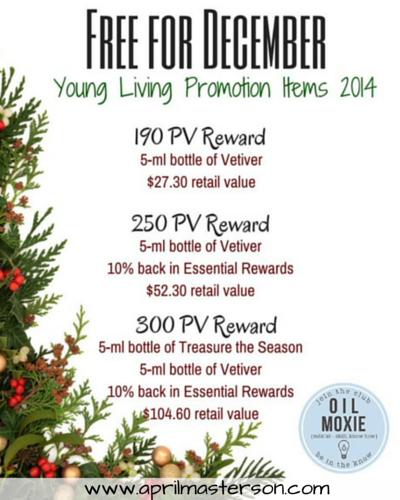 December 2014 Young Living Promotion