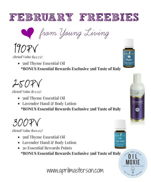 February 2015 Young Living Promotion