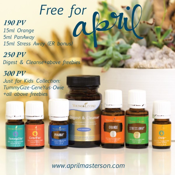 Young Living April 2016 Promotion