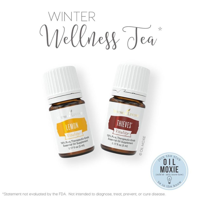 essential oil wellness tea