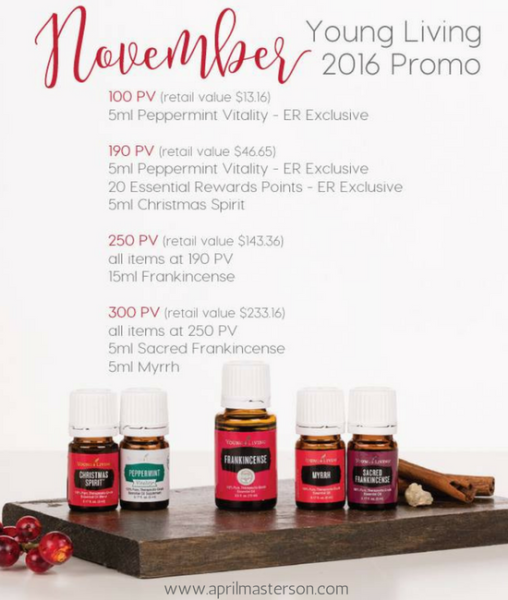 November 2016 Young Living Promotion