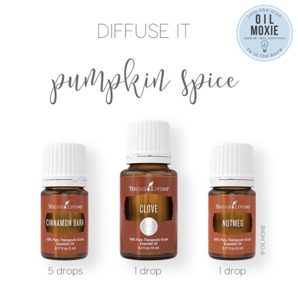 Pumpkin Spice essential oil diffuser recipe