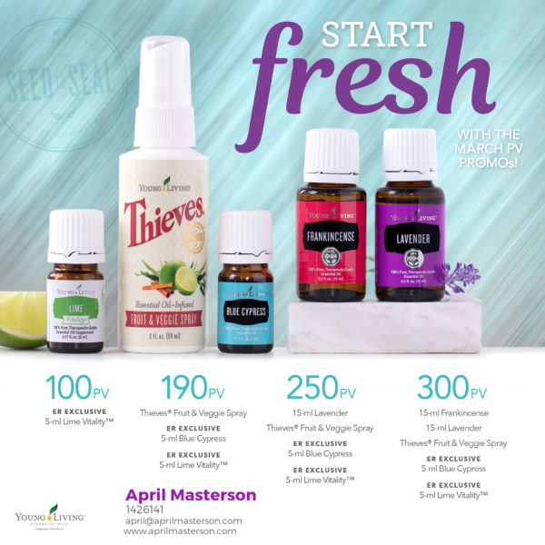 Young Living March 2017 Promotion