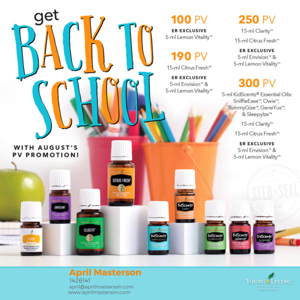 August 2017 Young Living Promotion