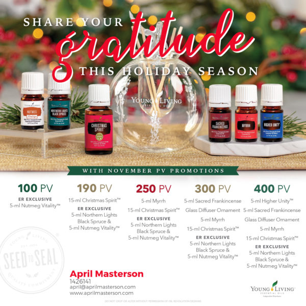 November 2018 Young Living Promotion