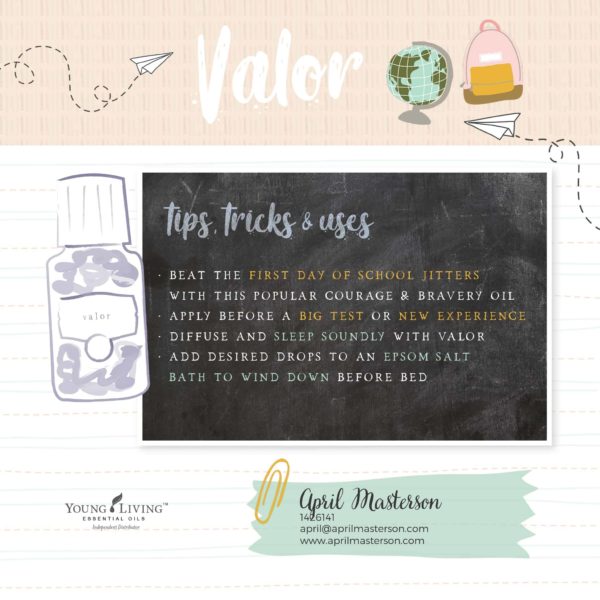 Uses for Valor essential oil