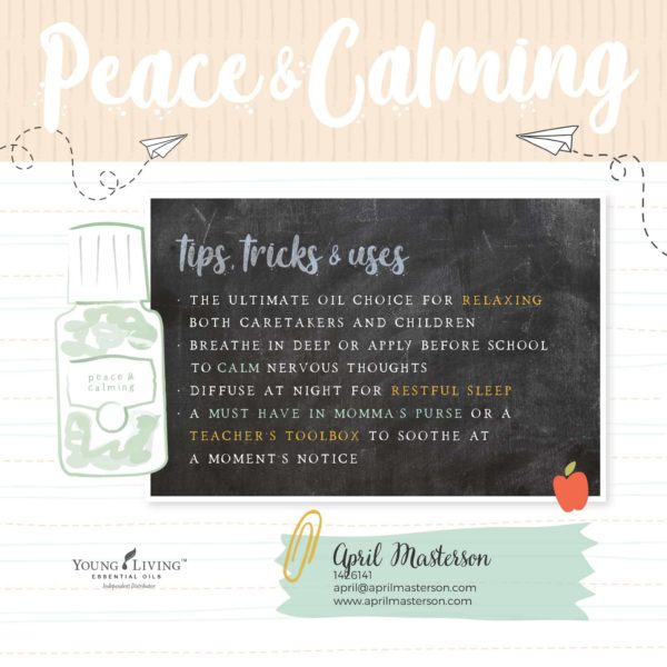 Back to School with Peace & Calming