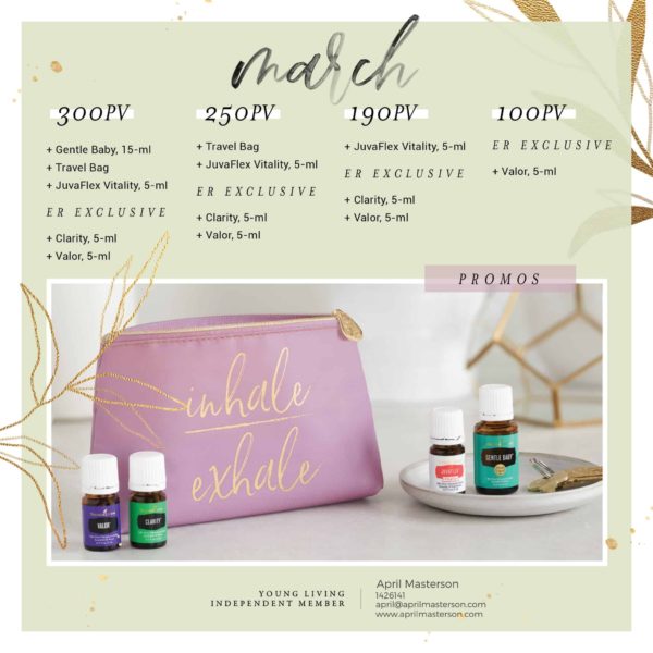 Young Living March 2020 Promotion